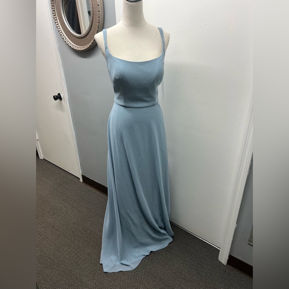 Kanali K Dusty Blue Bridesmaid Dress